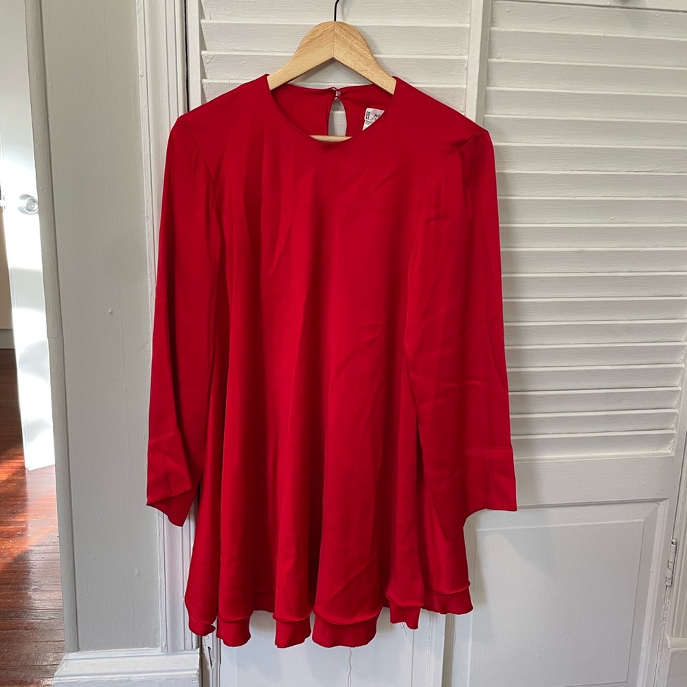 Vintage Yves Saint Laurent YSL Red Dress 34